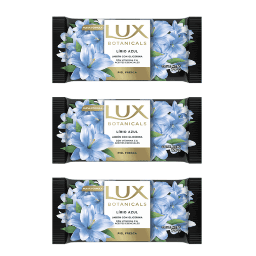 Jabón Lux Lirio azul 120grs x3u