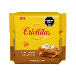 Tostadas de mesa Criollitas Salvado 195grs