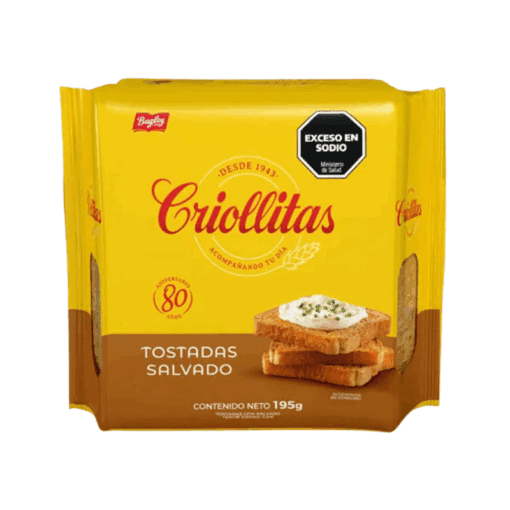 Tostadas de mesa Criollitas Salvado 195grs