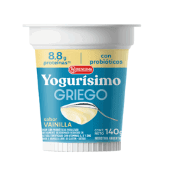 Yogurt Yogurísimo Griego sabor vainilla 140grs