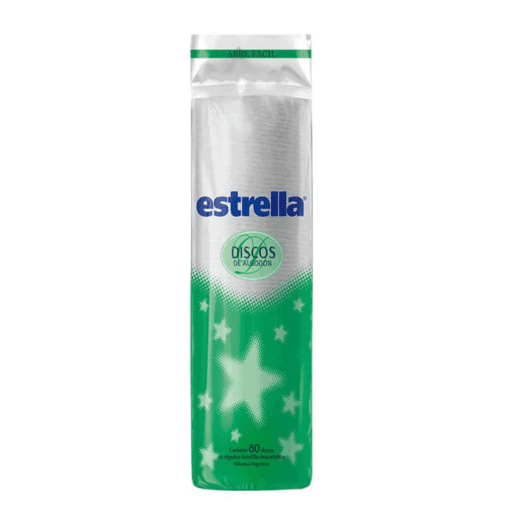 Discos de algodón Estrella 80u.