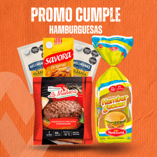 Promo 60 HAMBURGUESAS + PANES + ADEREZOS  *$71900*  Encargar aquí 📲 (341-5884595)