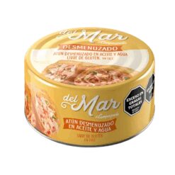Atún desmenuzado en aceite y agua Del Mar 170grs