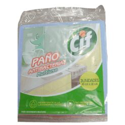 Paño multiuso Cif antibacterial 40x38cm x3u