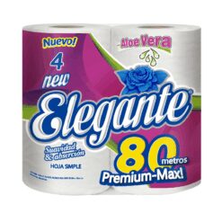 Papel Higiénico Elegante 4u. 80mts