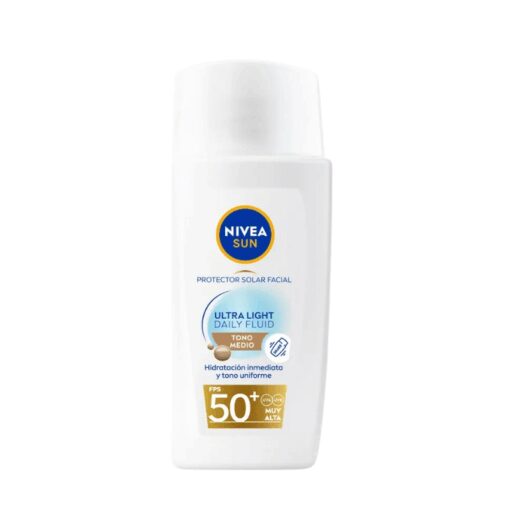 Protector Solar Nivea Sun Tono Medio Daily Fluid fps50 40ml