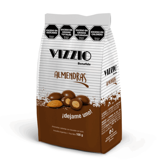 Chocolate con almendras Vizzio Bonafide 80grs
