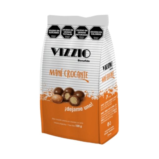 Chocolate maní crocante Vizzio Bonafide 80grs