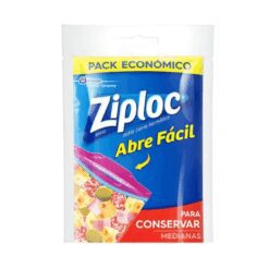 Bolsas Ziploc para conserva medianas 12u.