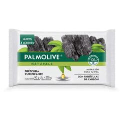 Jabón de tocador Palmolive con partículas de carbón x3u 90grs c/u