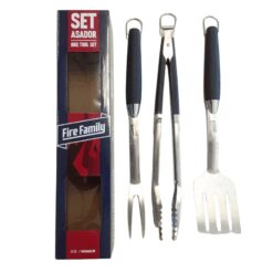 Kit Asador 3 piezas Pinza/Tenedor/Espatula