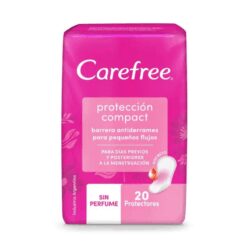 Protectores diarios Carefree compact 20u
