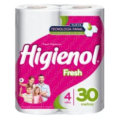 Papel Higiénico Higienol Fresh 4x30mts