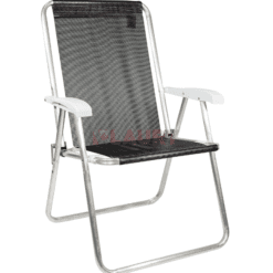 Sillón confort aluminio color negro