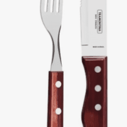 Set cuchillo churrasco + tenedor Pollywood