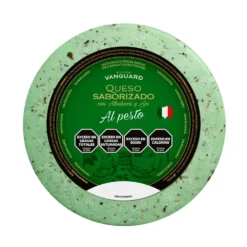 Queso saborizado al Pesto Vanguard Precio x kg $29.590 (venta al peso)