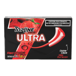 Chicle Topline Ultra Red Berry 12u 24g