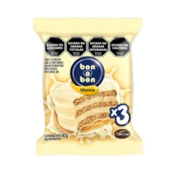 Alfajor Bon o Bon Triple Blanco 60g