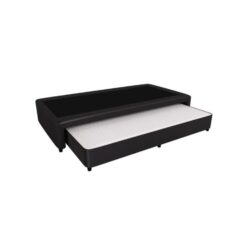Sommier Marinera Urania Eco Cuero Negro 90*190